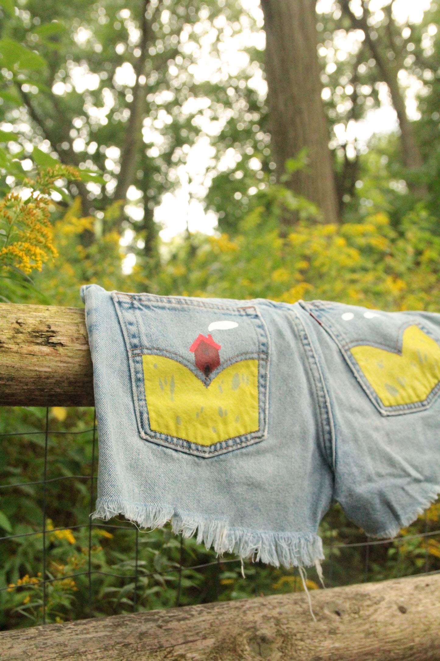 Meadows Upcycled Denim Shorts