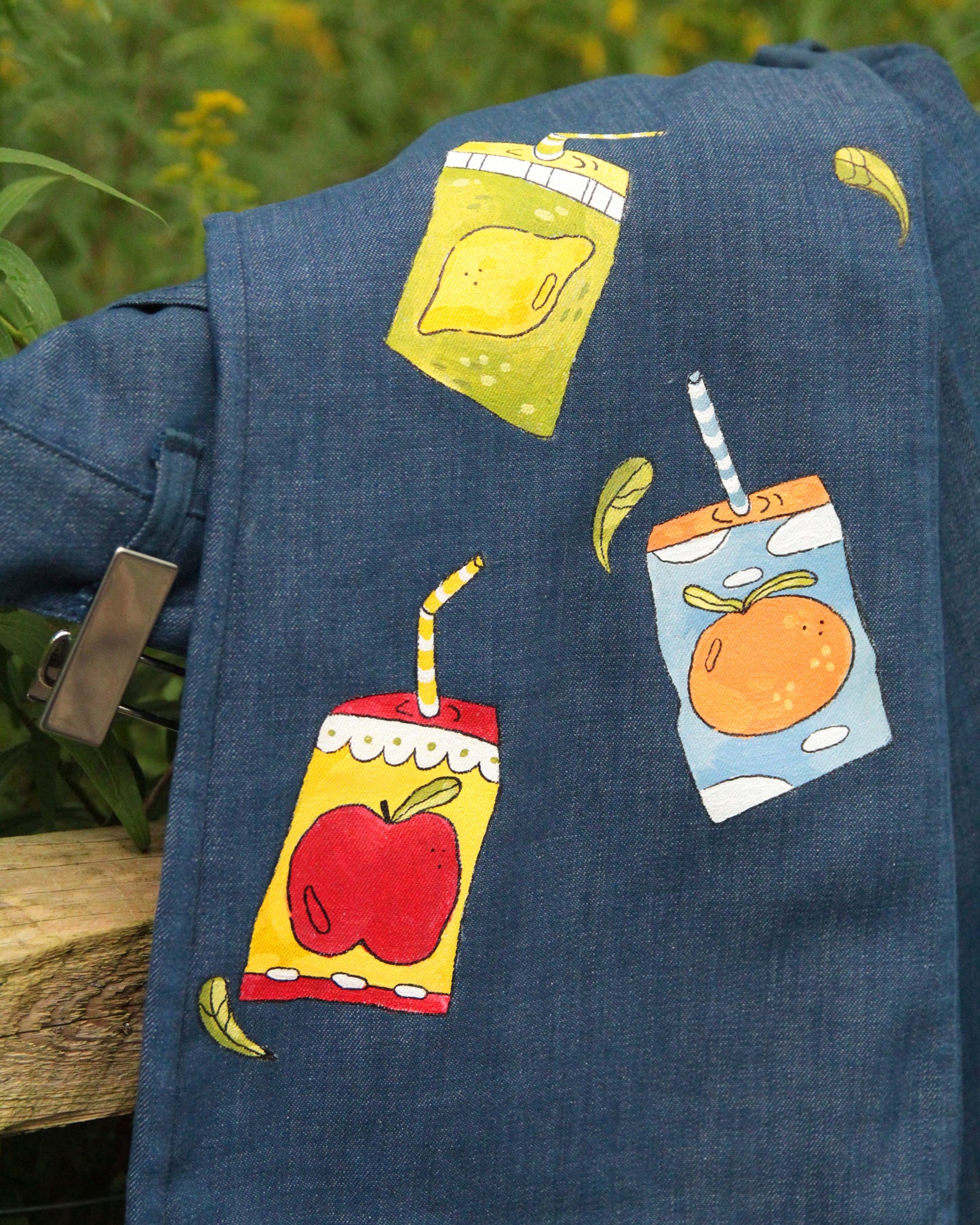 Fruit Juice Upcycled Flare Jeans