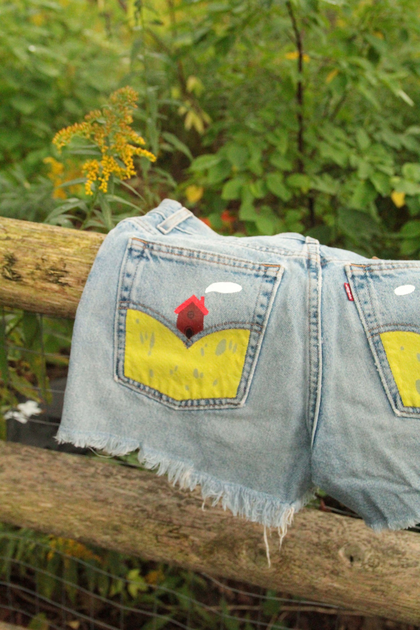 Meadows Upcycled Denim Shorts