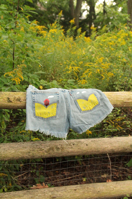 Meadows Upcycled Denim Shorts
