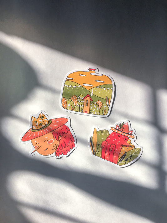 Large Eco-Friendly Stickers