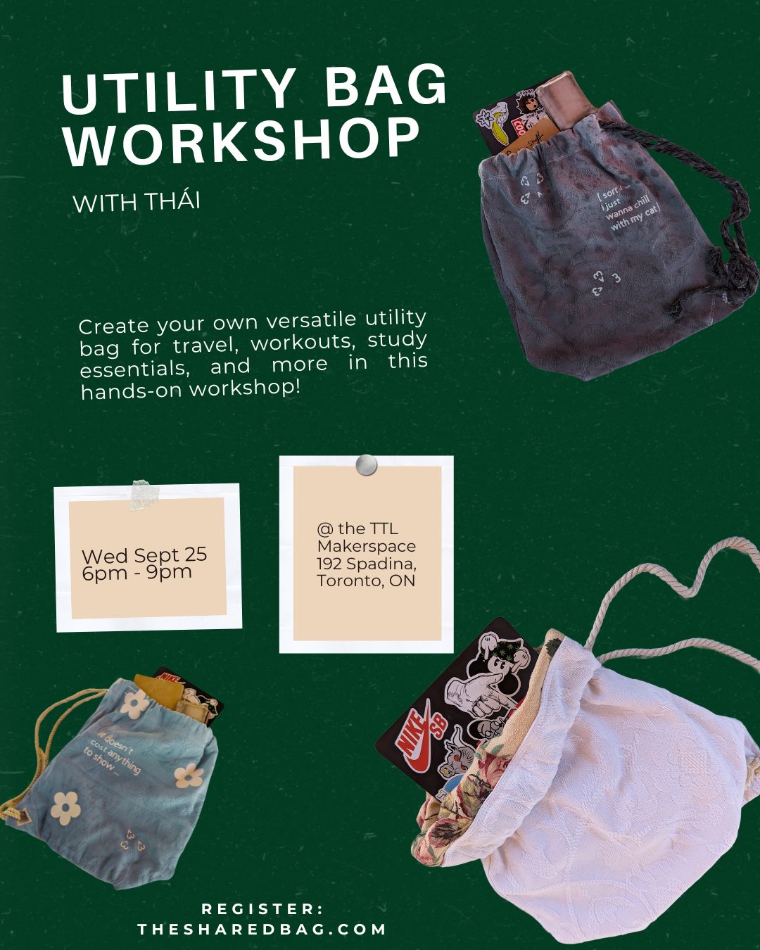 Utility bag workshop